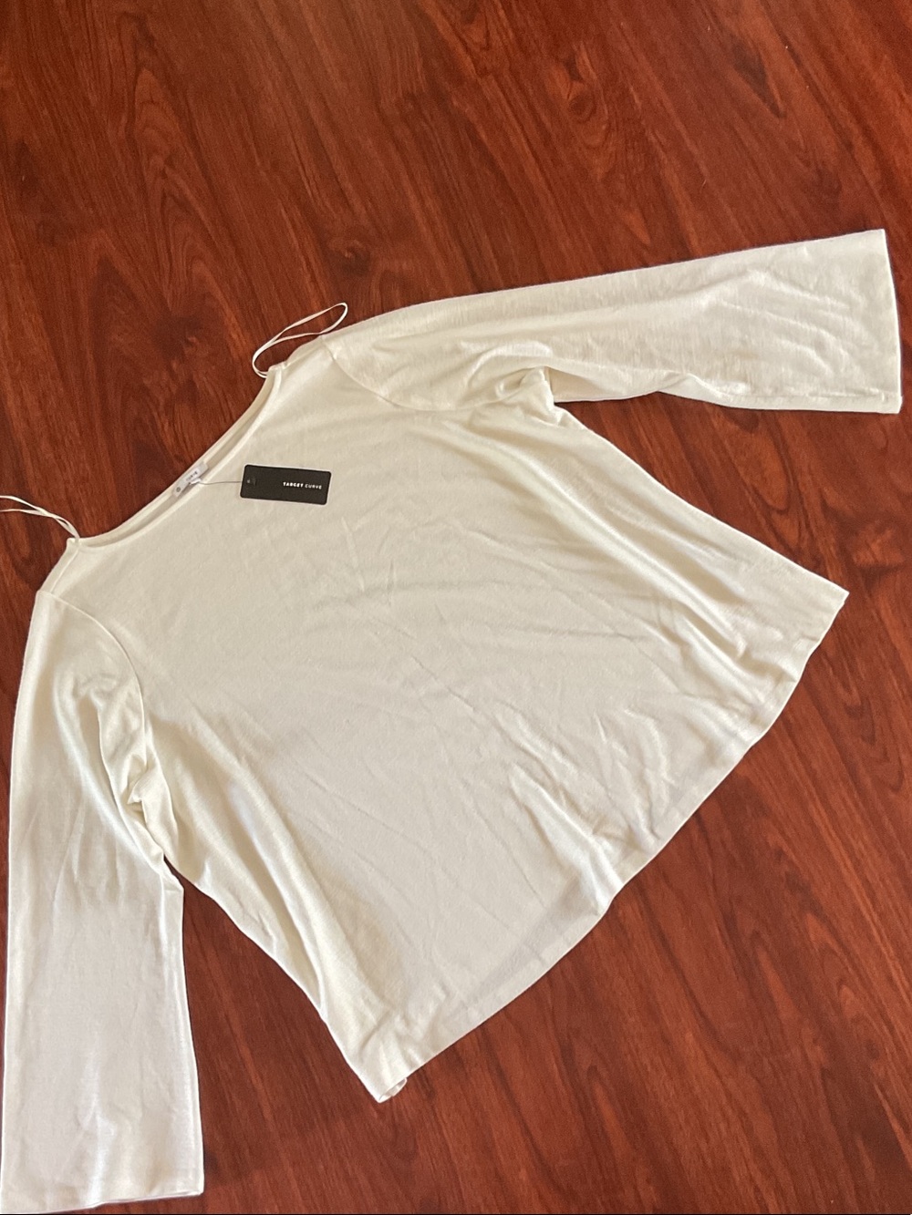 BNWT Casual Cream Long-Sleeve Women's Top
